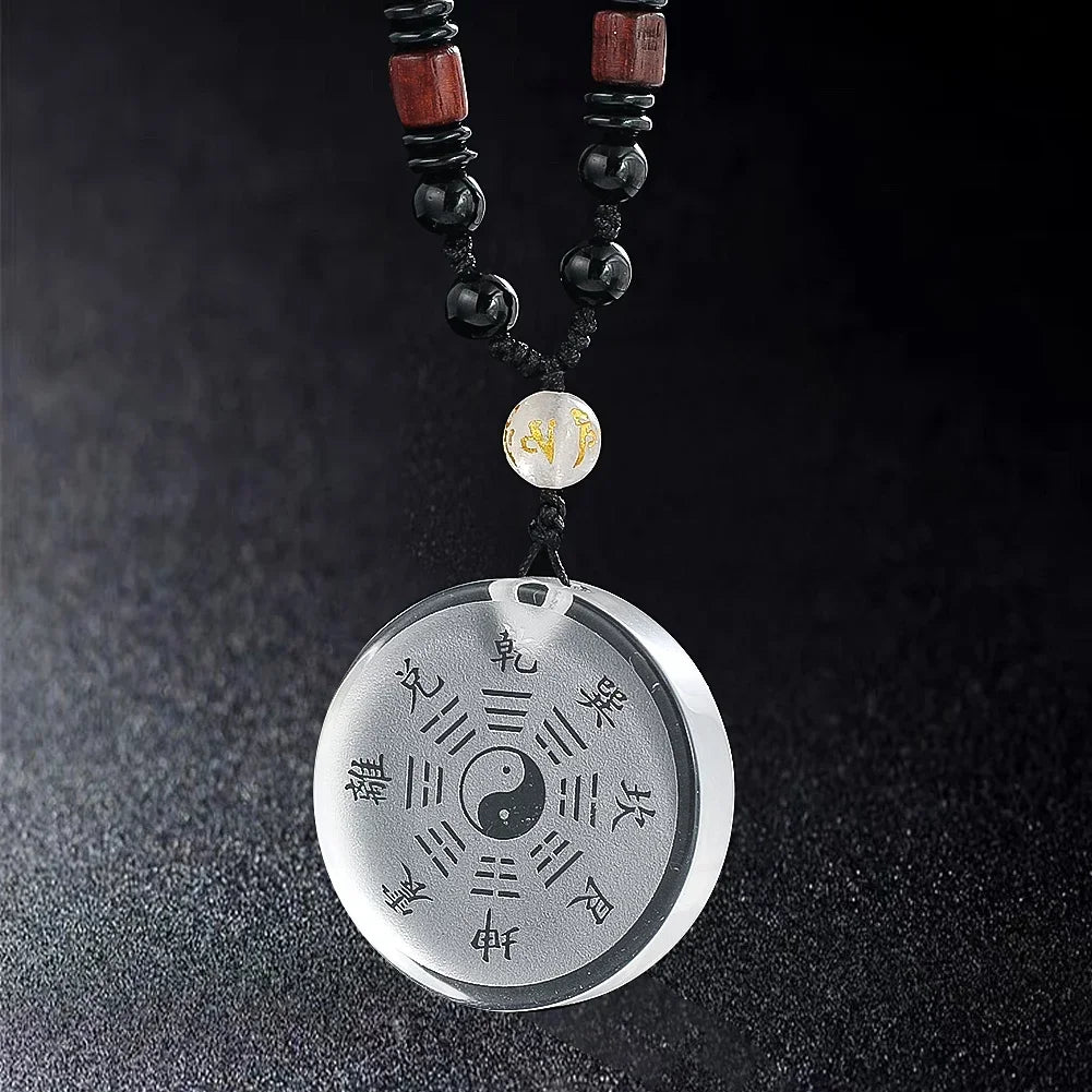 Yin Yang Taiji Bagua Pendant Necklace — Chinese Lucky Amulet