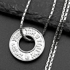Two-Tone Pendant Israel Jewish Scripture Hebrew