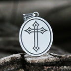 Vintage Stainless Steel Ladies Mens Biker Punk Sacred Heart Of Jesus God Pendant Necklace For Man Women Gift V022