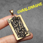 Poker Carving Pendant — Stainless Steel
