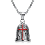 Vintage Christian Ice Crystal Jesus Head Pendant Necklace for Men and Women Cross Catholic Amulet Jewelry