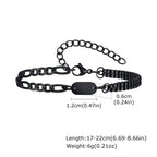 Black Byzantine Braided Bracelet — Stainless Steel