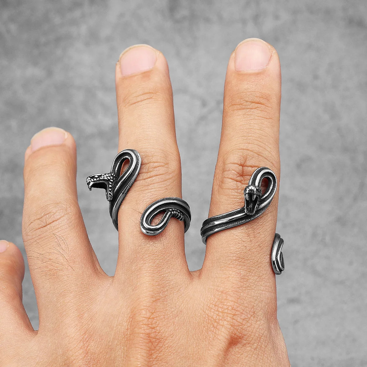 Viper Snake Animal Ring — Stainless Steel