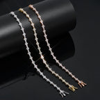 Rose Gold Tennis Bracelet Iced Out CZ 6MM
