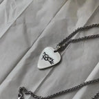 Stainless Steel My Chemical Romance Cosplay Necklace Rock Band Guitar Pick Pendant Choker Jewelry Accessories Men Women Gifts