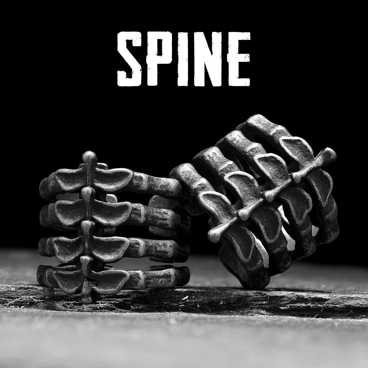 Spine Ring — Stainless Steel