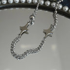 Y2K Star Charms Pendant Necklace — Stainless Steel
