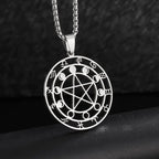 Sun Moon Star Trinity Pendant Necklace