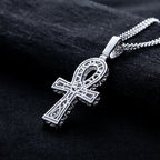 Iced Out Cross Pendant — 925 Silver