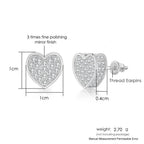 Iced Out Stud Earrings — Gold