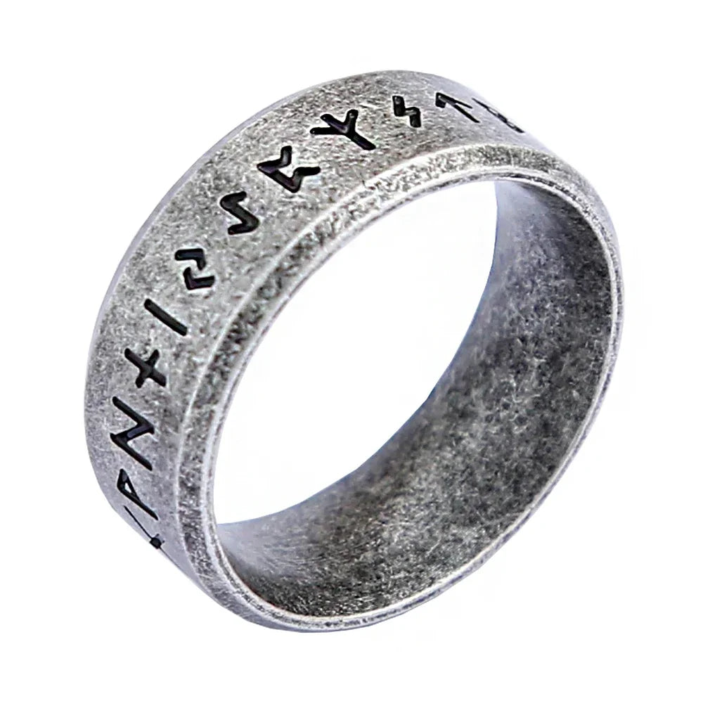 Viking Valknut Rune Amulet Ring — Stainless Steel