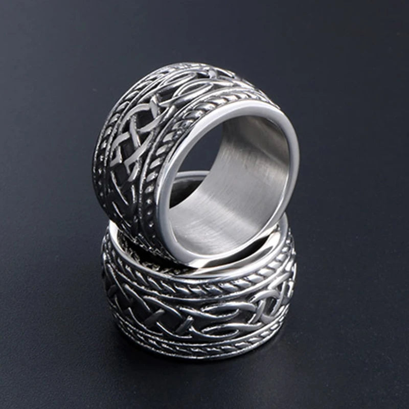 Retro Rings For Man Classical Fashion Male Jewelry Accessories Stainless Steel Casting Male Rings Finger Men's Ring