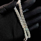 925 Silver VVS Moissanite Tennis Necklace 7MM