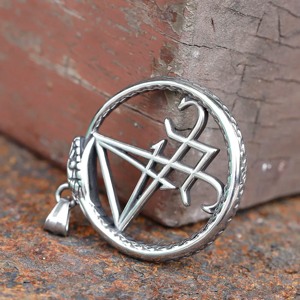 Lucifer Sigil Stainless Steel Pendant Necklace