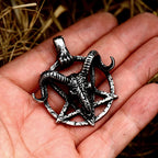 Skull Pentagram Pendant — Stainless Steel