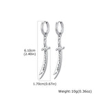Zulfiqar Sword Pendant Necklace for Men, Stainless Steel Imam Ali Sword Necklace Bracelet, Islamic Religious Faith