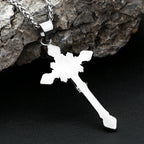 Jesus Cross Pendant — Stainless Steel