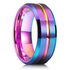 Fashion 8mm Men Stainless Steel Celtic Dragon Rings Inlaid Black Zircon Stone Rings For Men Carbon Fibre Rings Wedding