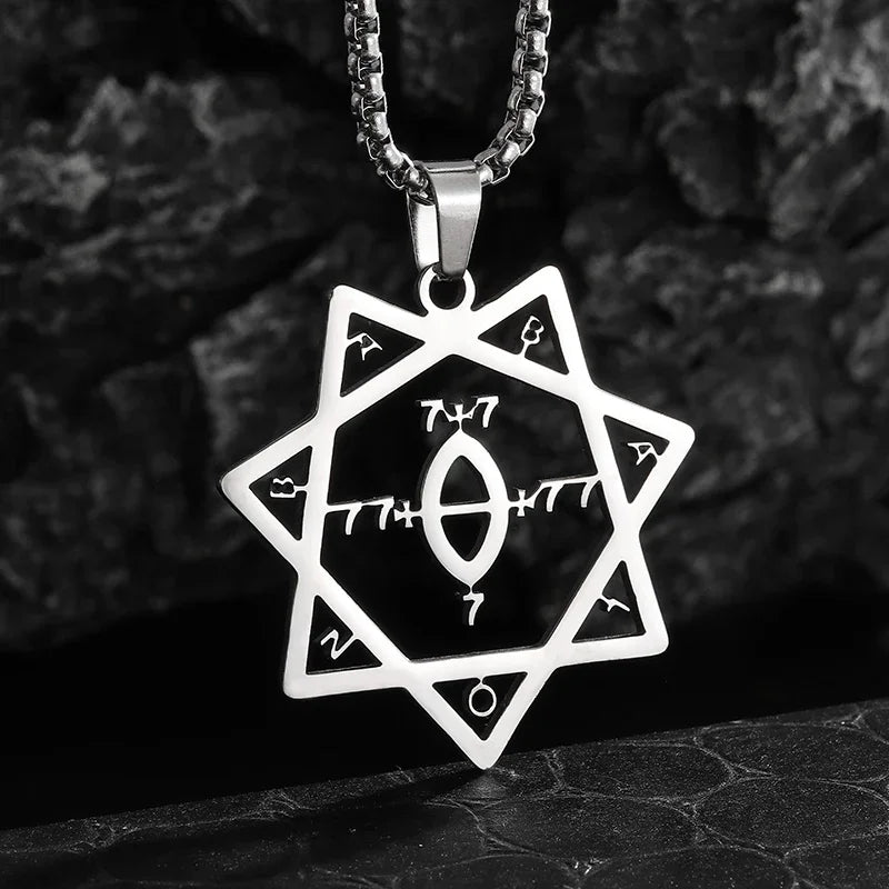 Sun Moon Star Trinity Pendant Necklace