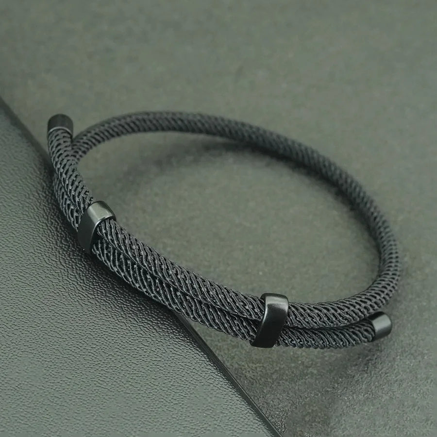 Sliding Rope Cord Bracelet — Minimalist Adjustable