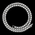 Hip Hop Iced Out Tennis Bracelet Necklace Men 4mm Tennis Chain Fashion Gold Color Jewelry Women Link 18/20inch Choker
