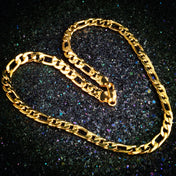 Sideways Chain Necklace — Gold-Tone, 8MM, 20-Inch