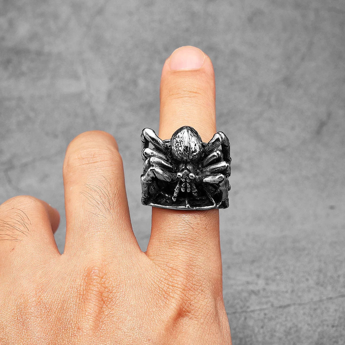 Spider Ring Stainless Steel 3D