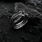 Buyee 925 Sterling Silver Unique Ring Finger Cute Scorpion Open Ring for Women Man Fashion Animal Rock Punk Fine Jewelry Circle