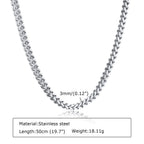 Franco Chain Necklace 3mm — Stainless Steel