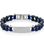 12MM Motorcycle Bike Chain Bracelet for Men Stainless Steel Bicycle Link Design Men's ID Bracelets Punk Rock Jewelry 10
