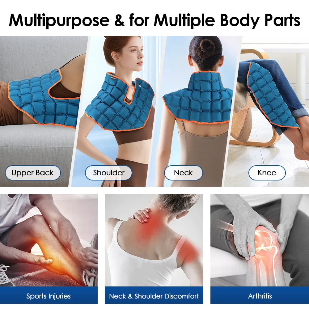 Hot Cold Compress Therapy Shoulder Wrap Self-absorbing Large Ice Pack Pad Back Neck Massage Cushion For Sport Muscle