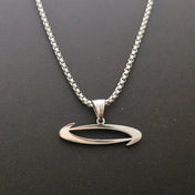 Polished O Pendant Necklace for Men 24in — Stainless Steel