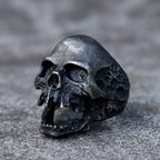 Large Skull Ring — Stainless Statement Gothic