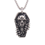 Ghost Steel Pendant Punk