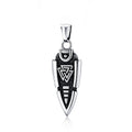 Odin Rune Viking Stainless Steel Pendant Necklace