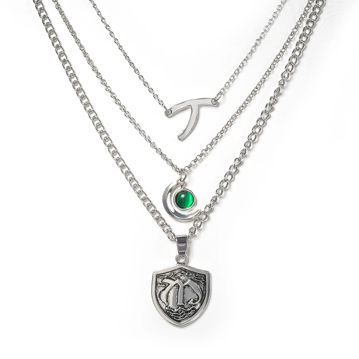Catuni Hope Mikaelson Layered Stacking Legacies Necklaces Wishbone Pendant Clavicle Chain Girl Boy Cospaly Jewelry Gift