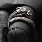 Tibetan Dragon Scale Ring — Stainless Steel