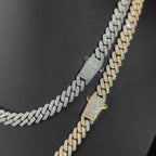 Iced Out Cuban Chain Necklace Stainless Steel 8MM