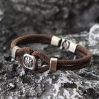 Nautical Surf Rope Bracelet — Adjustable Wrap Cord