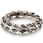 Cool Matte 316L Stainless Steel Men Bracelet for Man 17MM Width Keel Chain Bracelets Male Men's Male Jewelry 3 Sizes