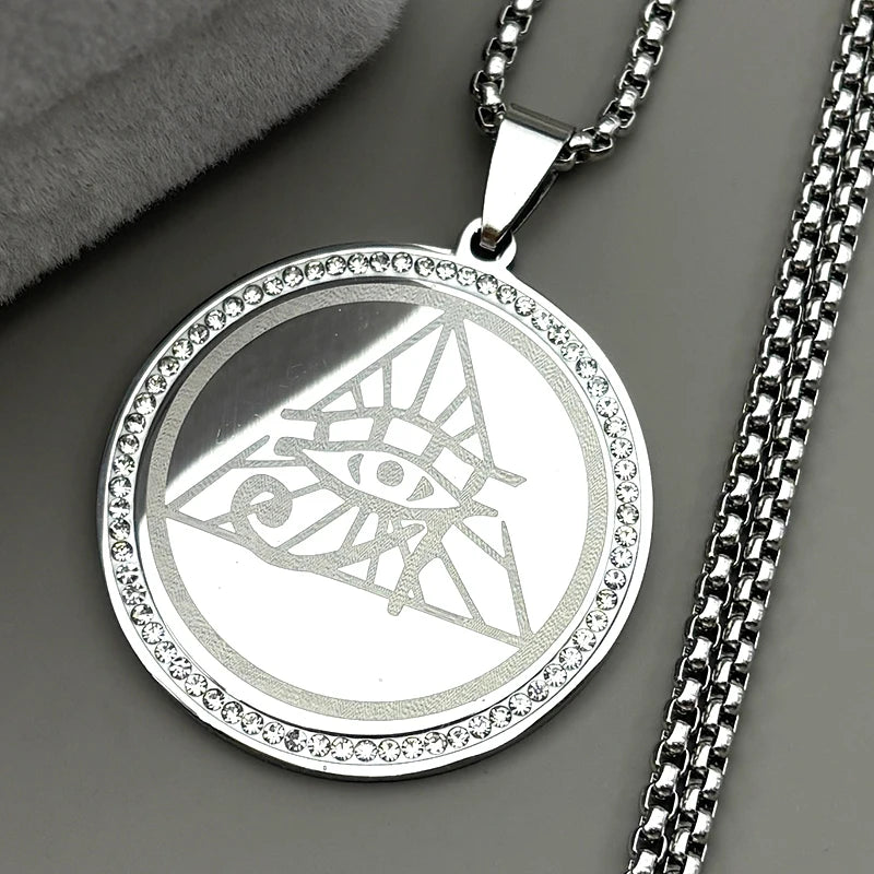 Horus Eye Gold Pendant Ancient Egyptian Symbol