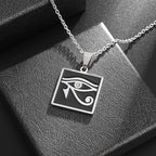 Vintage Egyptian Key of Life Ankh Cross Pendant Horus Patronus Necklace Men's Fashion Pharaoh Amulet Jewelry