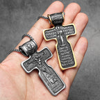 Jesus Cross Pendant Necklace — Stainless Steel