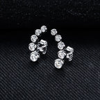 Iced Out Stud Earrings — 925 Silver