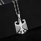 Germany Eagle Pendant Necklace — Stainless Steel