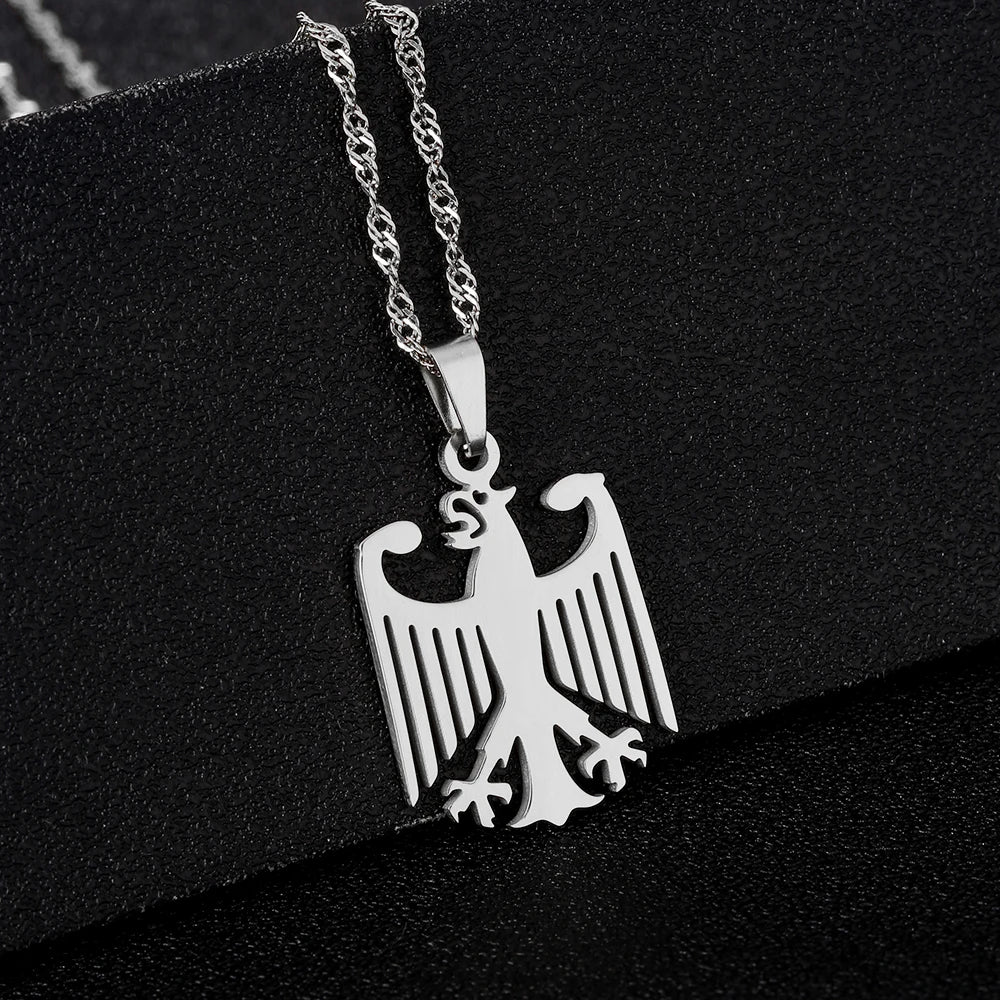 Germany Eagle Pendant Necklace — Stainless Steel