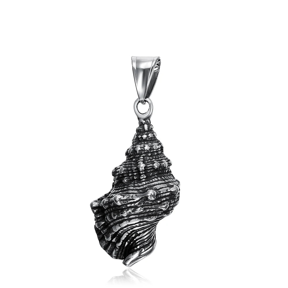 Seashell Pendant — Stainless Steel