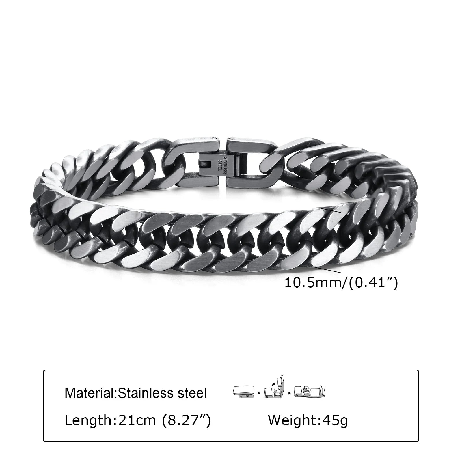 Miami Cuban Link Bracelet — Stainless Steel