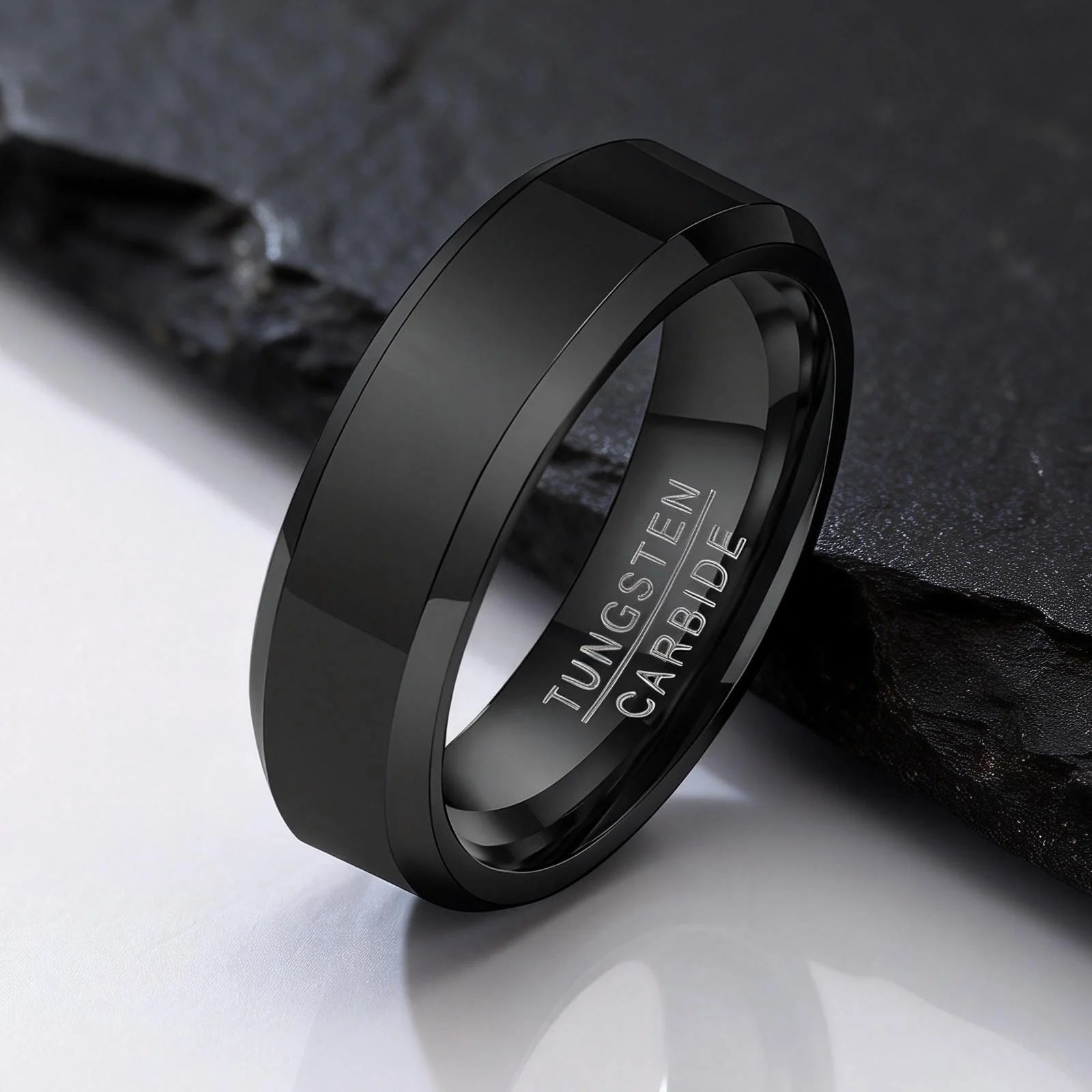 Gold Tungsten Carbide Ring 6mm