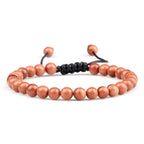 Natural Tiger Eye Stone Braided Beaded Bracelet, Adjustable